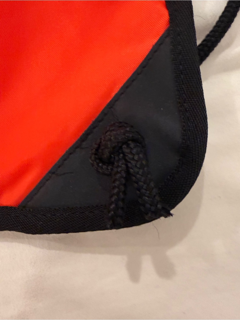 Nike Red Drawstring Backpack with Black Trim - Picture 3 of 5